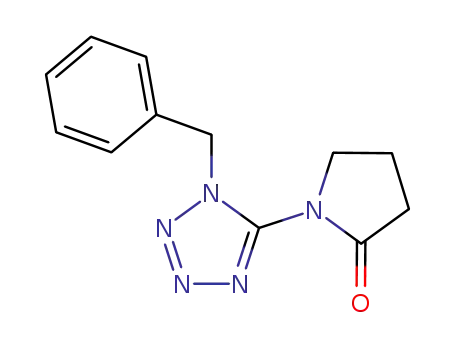 1-<(1-phenylmethyl) 1-H-tetrazol-5-yl> pyrrolidin-2-one