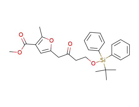 5-[4-(<i>tert</i>-butyl-diphenyl-silanyloxy)-2-oxo-butyl]-2-methyl-furan-3-carboxylic acid methyl ester