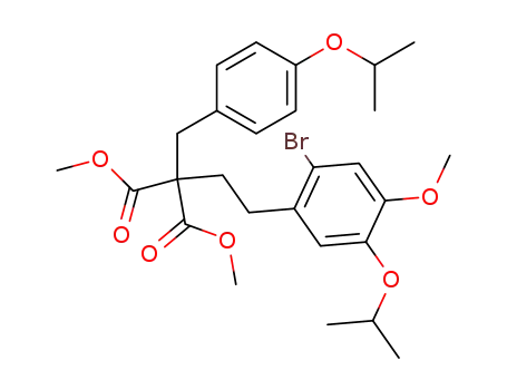2-[2-[2-bromo-4-methoxy-5-(1-methylethoxy)phenyl]ethyl]-2-[4-(1-methylethoxy)phenylmethyl]propane-1,3-dicarboxylic acid dimethyl ester