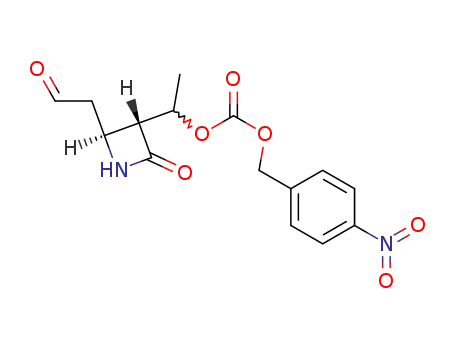 Carbonic acid 4-nitro-benzyl ester 1-[(3R,4S)-2-oxo-4-(2-oxo-ethyl)-azetidin-3-yl]-ethyl ester