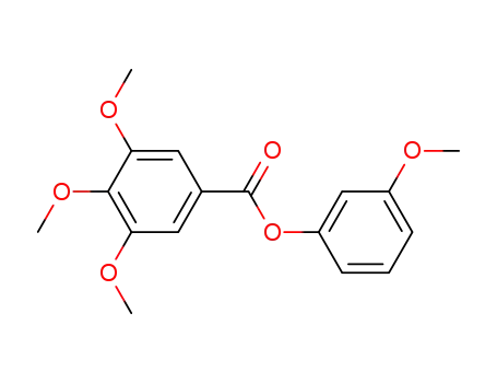Molecular Structure of 55744-83-7 (3-methoxyphenyl 3,4,5-trimethoxybenzoate)
