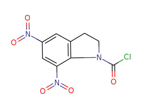 Molecular Structure of 959794-49-1 (5,7-dinitroindoline-1-carbonyl chloride)