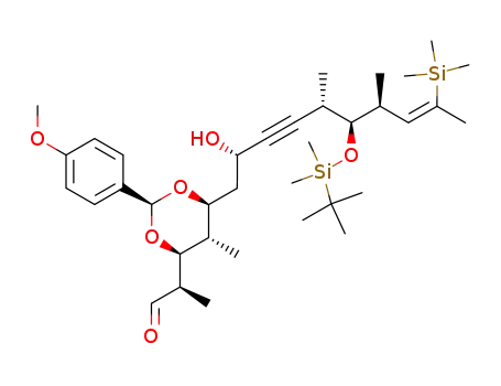 (R)-2-[(2S,4S,5S,6S)-6-[(Z)-(2S,5S,6R,7S)-6-(tert-Butyl-dimethyl-silanyloxy)-2-hydroxy-5,7-dimethyl-9-trimethylsilanyl-dec-8-en-3-ynyl]-2-(4-methoxy-phenyl)-5-methyl-[1,3]dioxan-4-yl]-propionaldehyde