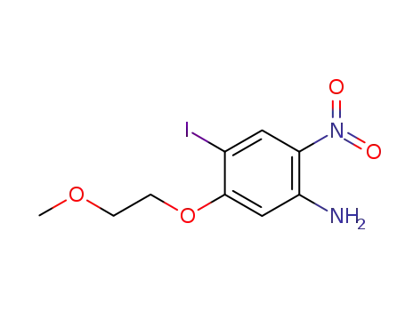 4-iodo-5-(2-methoxy-ethoxy)-2-nitro-phenylamine