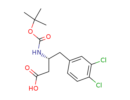 Benzenebutanoic acid,3,4-dichloro-b-[[(1,1-dimethylethoxy)carbonyl]amino]-,(bR)-