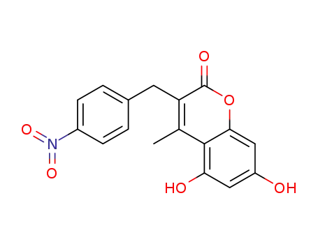 5,7-Dihydroxy-4-methyl-3-(4-nitrobenzyl)-2H-1-benzopyran-2-one