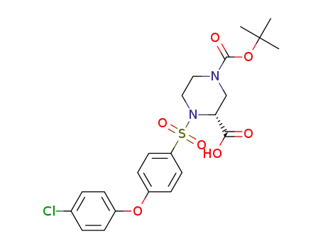 1,3-Piperazinedicarboxylic acid,
4-[[4-(4-chlorophenoxy)phenyl]sulfonyl]-, 1-(1,1-dimethylethyl) ester,
(3R)-