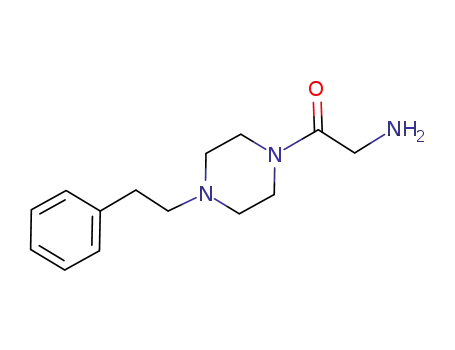Molecular Structure of 189762-05-8 (Piperazine, 1-(aminoacetyl)-4-(2-phenylethyl)-)