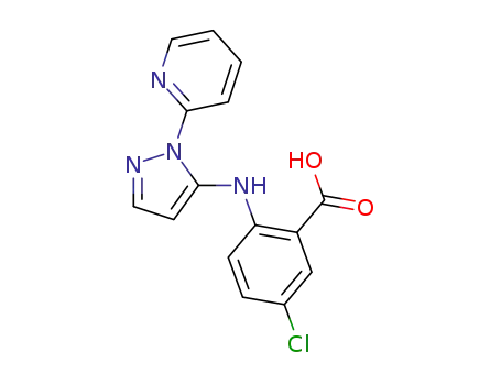 5-chloro-2-[[1-(2-pyridinyl)-1H-pyrazol-5-yl]amino]benzoic acid