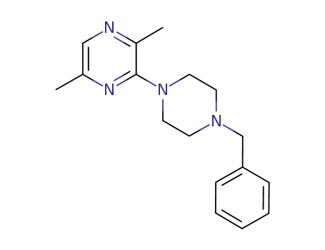 2,5-dimethyl-3-[4-(phenylmethyl)piperazin-1-yl]pyrazine