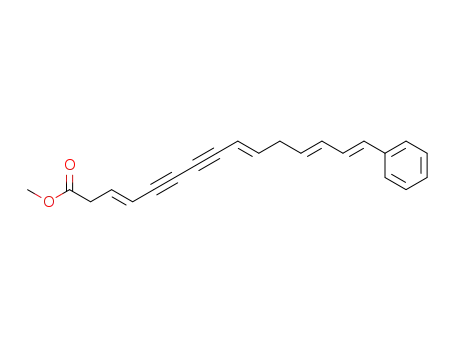 (3E,9E,12E,14E)-15-Phenyl-pentadeca-3,9,12,14-tetraene-5,7-diynoic acid methyl ester