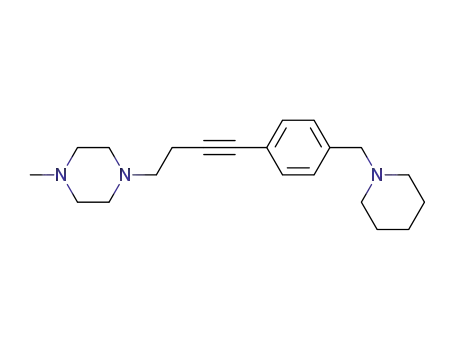 1-methyl-4-[4-(4-(piperidin-1-ylmethyl)phenyl)but-3-ynyl]piperazine