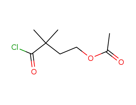 Molecular Structure of 107998-33-4 (4-Acetyloxy-2,2-dimethylbutyrylchloride)