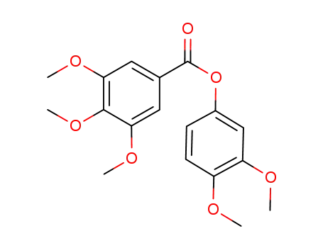 Molecular Structure of 953387-96-7 ((3,4-dimethoxyphenyl) 3,4,5-trimethoxybenzoate)