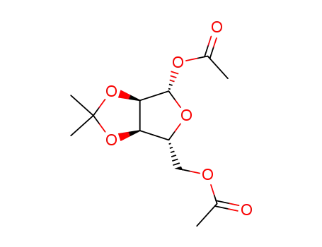 Molecular Structure of 62410-12-2 (1,5-DI-O-ACETYL-2,3-O-ISOPROPYLIDENE-BETA-D-RIBOFURANOSE)