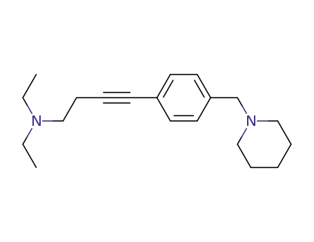 diethyl-[4-(4-(piperidin-1-ylmethyl)phenyl)but-3-ynyl]amine