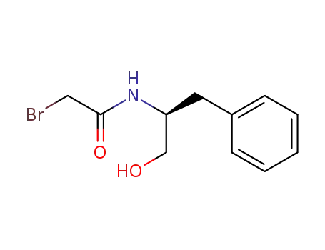 Molecular Structure of 207120-52-3 ((S)-2-chloro-N-(1-hydroxy-3-phenylpropan-2-yl)acetamide)