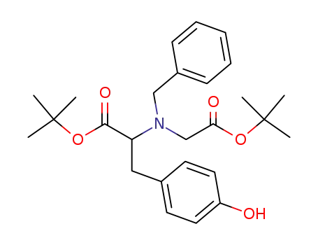 N-benzyl-2-(4-hydroxybenzyl)-3-azaglutaric acid-di-tert-butyl ester