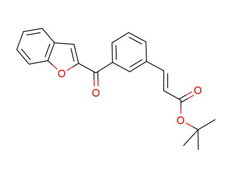 trans-3-[3-(benzofuran-2-carbonyl)phenyl]acrylic acid tert-butyl ester