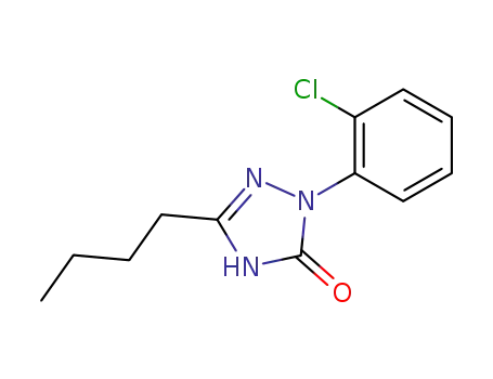 Molecular Structure of 133690-83-2 (3H-1,2,4-Triazol-3-one, 5-butyl-2-(2-chlorophenyl)-2,4-dihydro-)