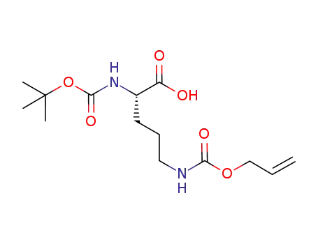 Molecular Structure of 171820-74-9 (BOC-ORN(ALOC)-OH)