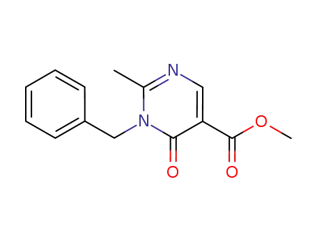 5-Pyrimidinecarboxylic acid,
1,6-dihydro-2-methyl-6-oxo-1-(phenylmethyl)-, methyl ester