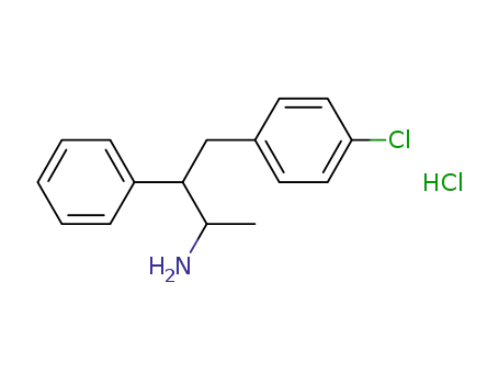 Molecular Structure of 4814-11-3 (4-(4-chlorophenyl)-3-phenylbutan-2-amine)