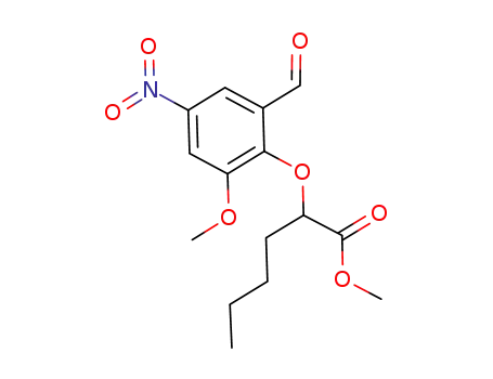 Molecular Structure of 959416-85-4 (methyl 2-(2-formyl-6-methoxy-4-nitrophenoxy)hexanoate)