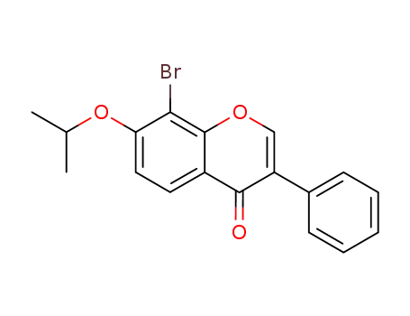 Molecular Structure of 233253-08-2 (8-bromo-7-isopropoxyflavone)