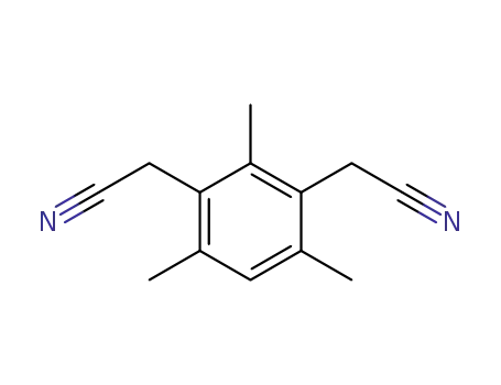 Molecular Structure of 87614-63-9 (2,4-BIS-(CYANOMETHYL)-2,4,6-TRIMETHYLBENZENE)