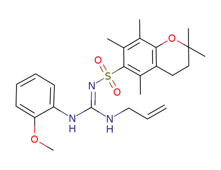 N-2,2,5,7,8-pentamethylchroman-6-sulfonyl-N'-allyl-N''-(o-methoxyphenyl)guanidine