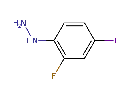 Molecular Structure of 29654-11-3 (Hydrazine, (2-fluoro-4-iodophenyl)-)