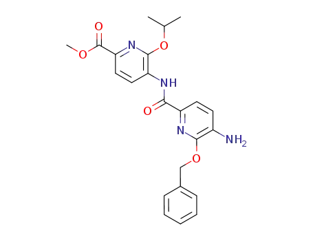 Methyl 5-{[(5-amino-6-(benzyloxy)-2-pyridinyl)carbonyl]amino}-6-isopropoxy-2-pyridinecarboxylate