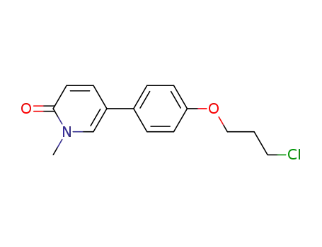 5-{4-(3-chloropropoxy)phenyl}-1-methyl-2(1H)-pyridone