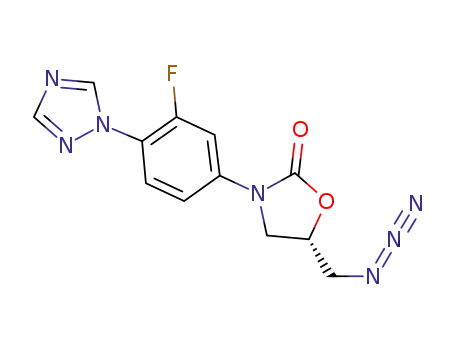 (S)-[3-[3-Fluoro-4-(1H-1,2,4-triazol-1-yl)phenyl]-2-oxo-5-oxazolidinyl]methylazide