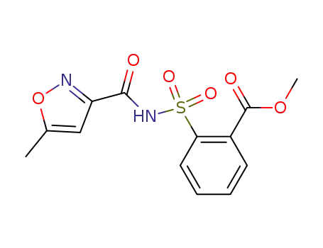 Benzoic acid, 2-[[[(5-methyl-3-isoxazolyl)carbonyl]amino]sulfonyl]-,
methyl ester