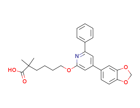 Hexanoic acid, 6-[[4-(1,3-benzodioxol-5-yl)-6-phenyl-2-pyridinyl]oxy]-2,2-dimethyl-