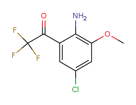 Molecular Structure of 205756-22-5 (4-CHLORO-2-TRIFLUOROACETYL-6-METHOXYANILINE)