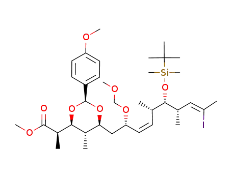 (2R,3S,4S,5S,7S,8Z,10S,11S,12S,13Z)-11-(tert-butyldimethylsilanyloxy)-14-iodo-3,5-[(S)-4-methoxybenzilidenedioxy]-7-methoxymethoxy-2,4,10,12-tetramethylpentadeca-8,13-dienoic acid methyl ester