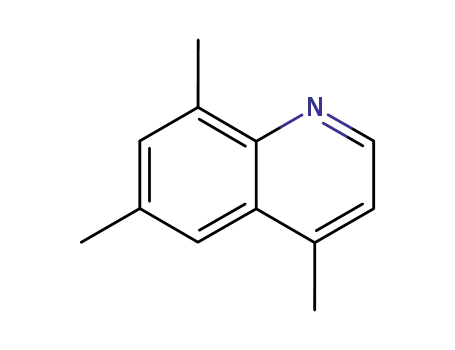 Molecular Structure of 88565-88-2 (4,6,8-TRIMETHYLQUINOLINE)