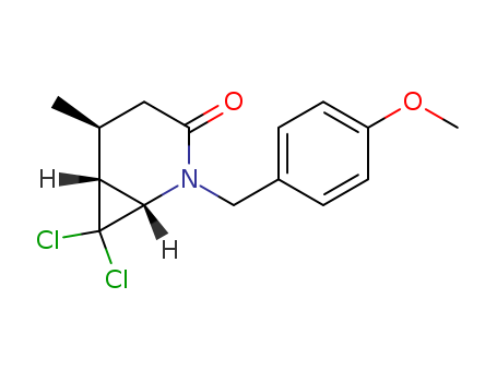 2-Azabicyclo[4.1.0]heptan-3-one,  7,7-dichloro-2-[(4-methoxyphenyl)methyl]-5-methyl-, (1S,5S,6R)-