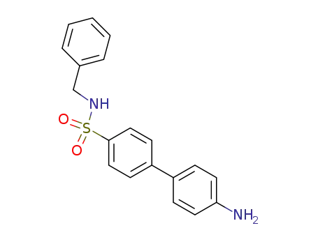 Molecular Structure of 838852-88-3 ([1,1'-Biphenyl]-4-sulfonamide, 4'-amino-N-(phenylmethyl)-)