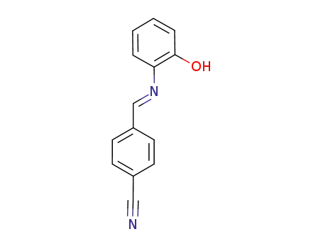 Molecular Structure of 1707159-25-8 (4-{[(2-hydroxyphenyl)imino]methyl}benzonitrile)