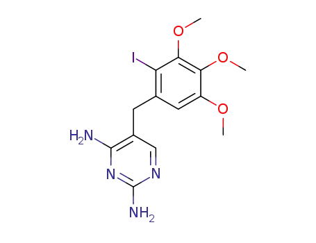 5-[(2-Iodo-3,4,5-trimethoxyphenyl)methyl]pyrimidine-2,4-diamine