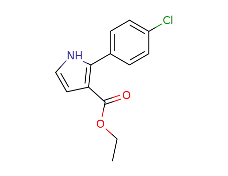 Molecular Structure of 858271-67-7 (ethyl 2-(4-chlorophenyl)-1H-pyrrole-3-carboxylate)