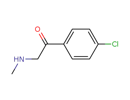 Molecular Structure of 77914-62-6 (Ethanone, 1-(4-chlorophenyl)-2-(methylamino)-)