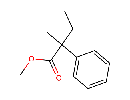 Molecular Structure of 62338-21-0 (2-Phenyl-2-methylbutanoic acid methyl ester)