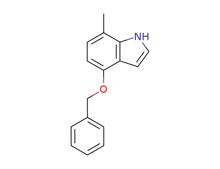 Molecular Structure of 19499-90-2 (4-BENZYLOXY-7-METHYLINDOLE)