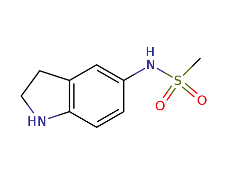 Molecular Structure of 185410-84-8 (Methanesulfonamide, N-(2,3-dihydro-1H-indol-5-yl)-)