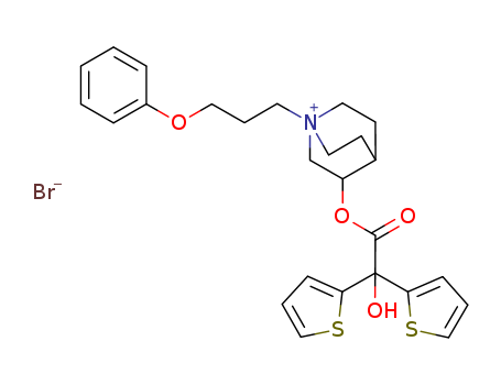 (R)-3-(2-hydroxy-2,2-di(thiophen-2-yl)acetoxy)-1-(3-phenoxypropyl)quinuclidin-1-ium bromide